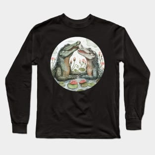 Alligator Lover Design Long Sleeve T-Shirt